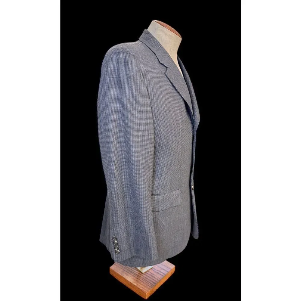 Lauren Ralph Lauren Men’s 40S Blue/Grey Wool 3 Button Blazer